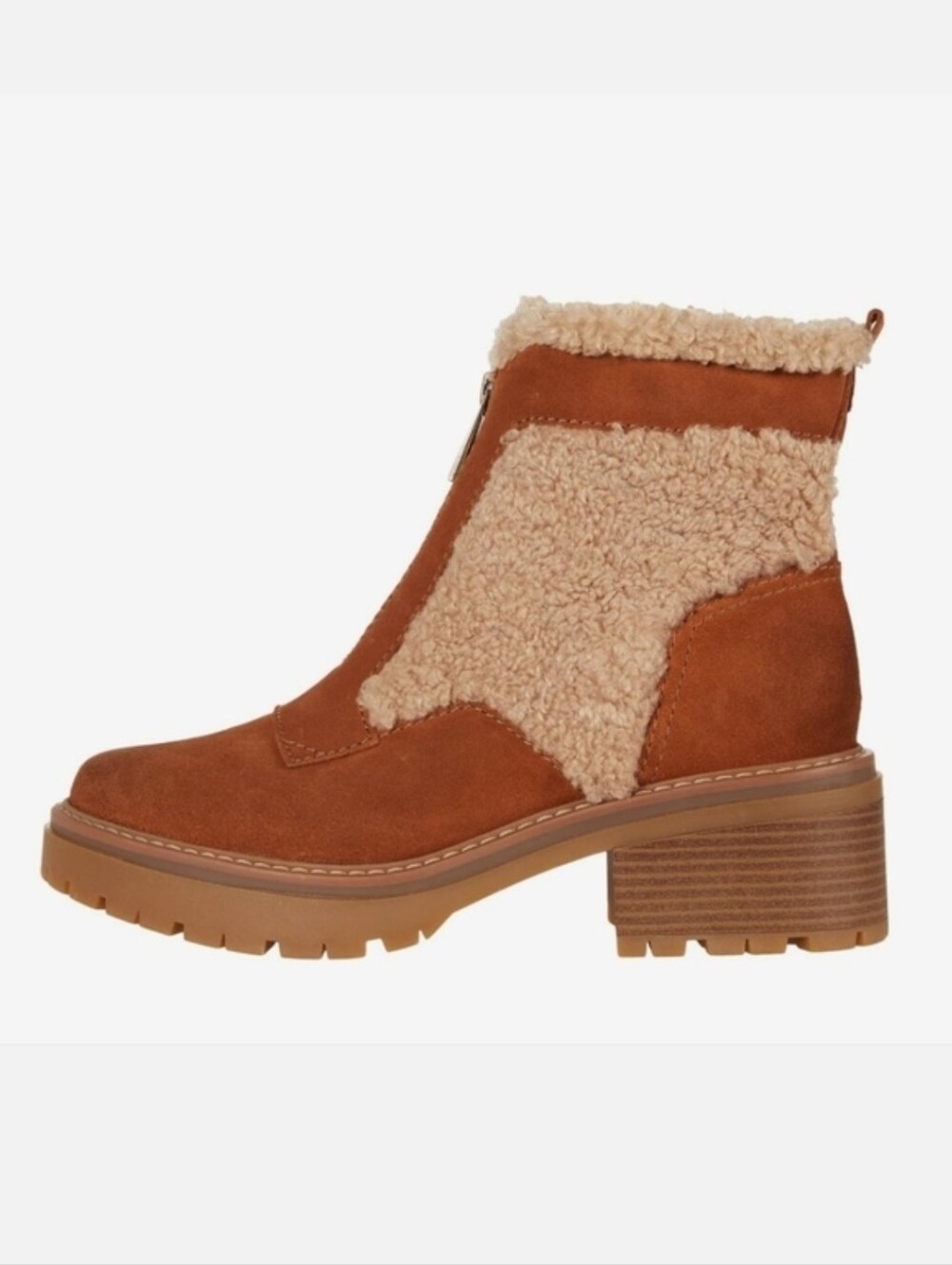 Naturalizer Jett Ankle Booties Winter Boots Tawny Brown